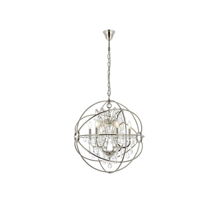 Elegant Geneva 1130D25PN/RC Pendant Light - Polished Nickel