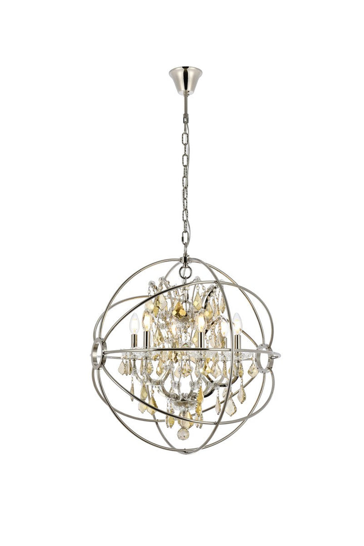 Elegant Geneva 1130D25PN-GT/RC Chandelier Light - Polished Nickel