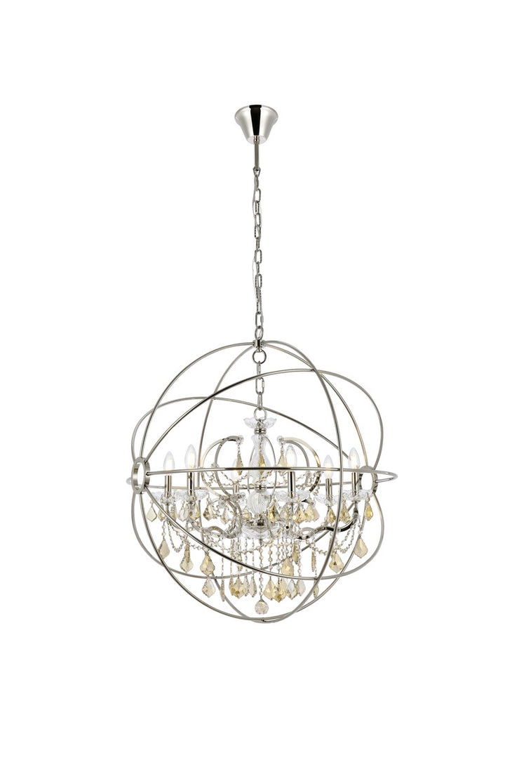 Elegant Geneva 1130D32PN-GT/RC Chandelier Light - Polished Nickel