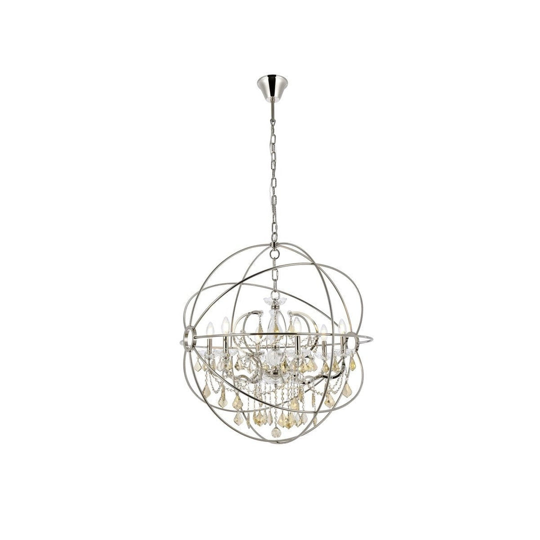 Elegant Geneva 1130D32PN-GT/RC Chandelier Light - Polished Nickel