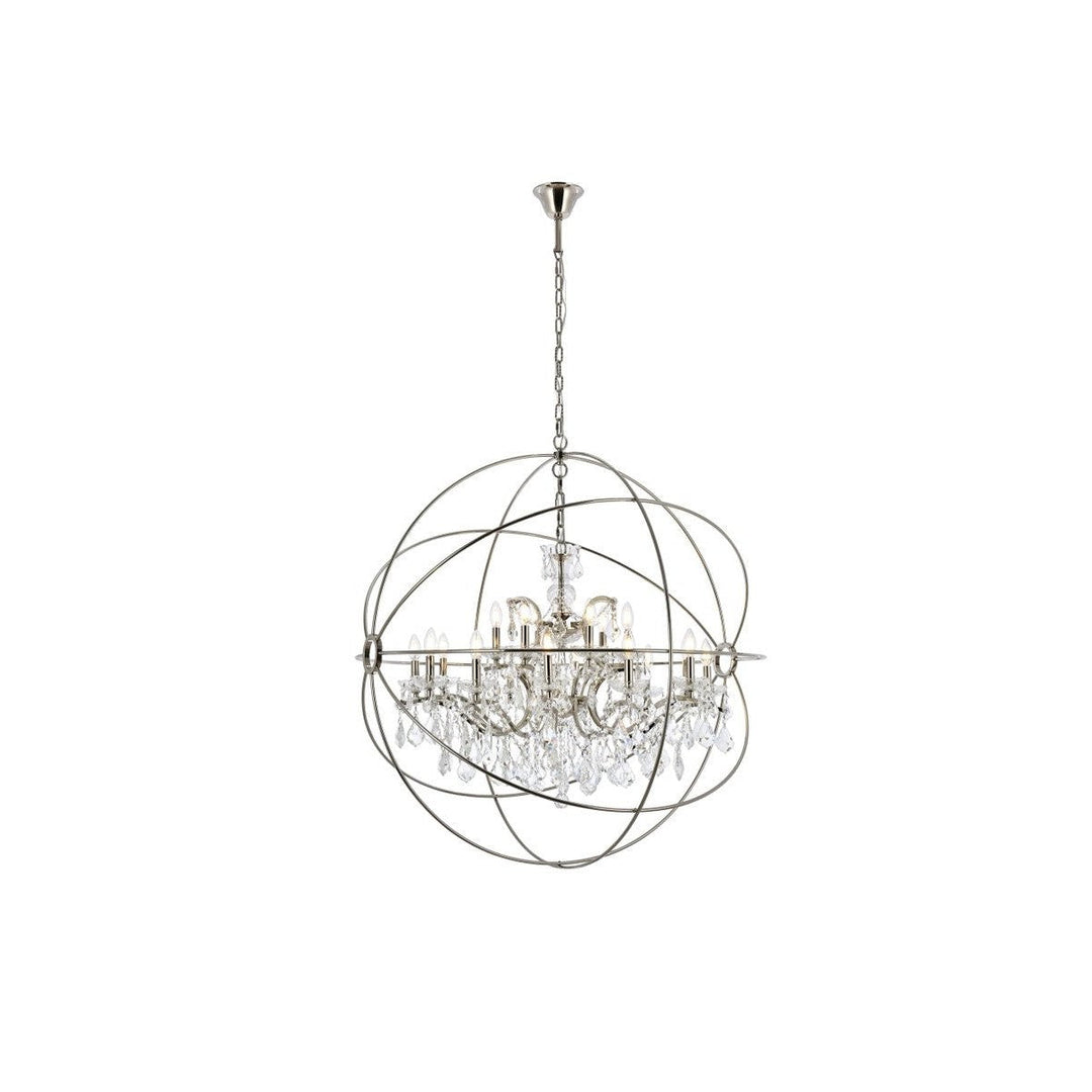 Elegant Geneva 1130G43PN/RC Chandelier Light - Polished Nickel