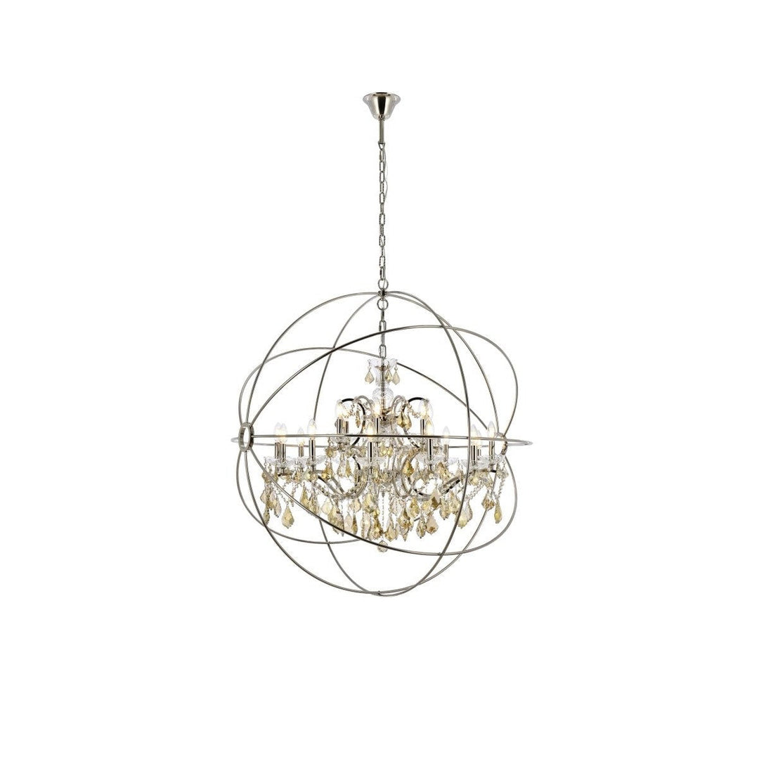 Elegant Geneva 1130G43PN-GT/RC Chandelier Light - Polished Nickel