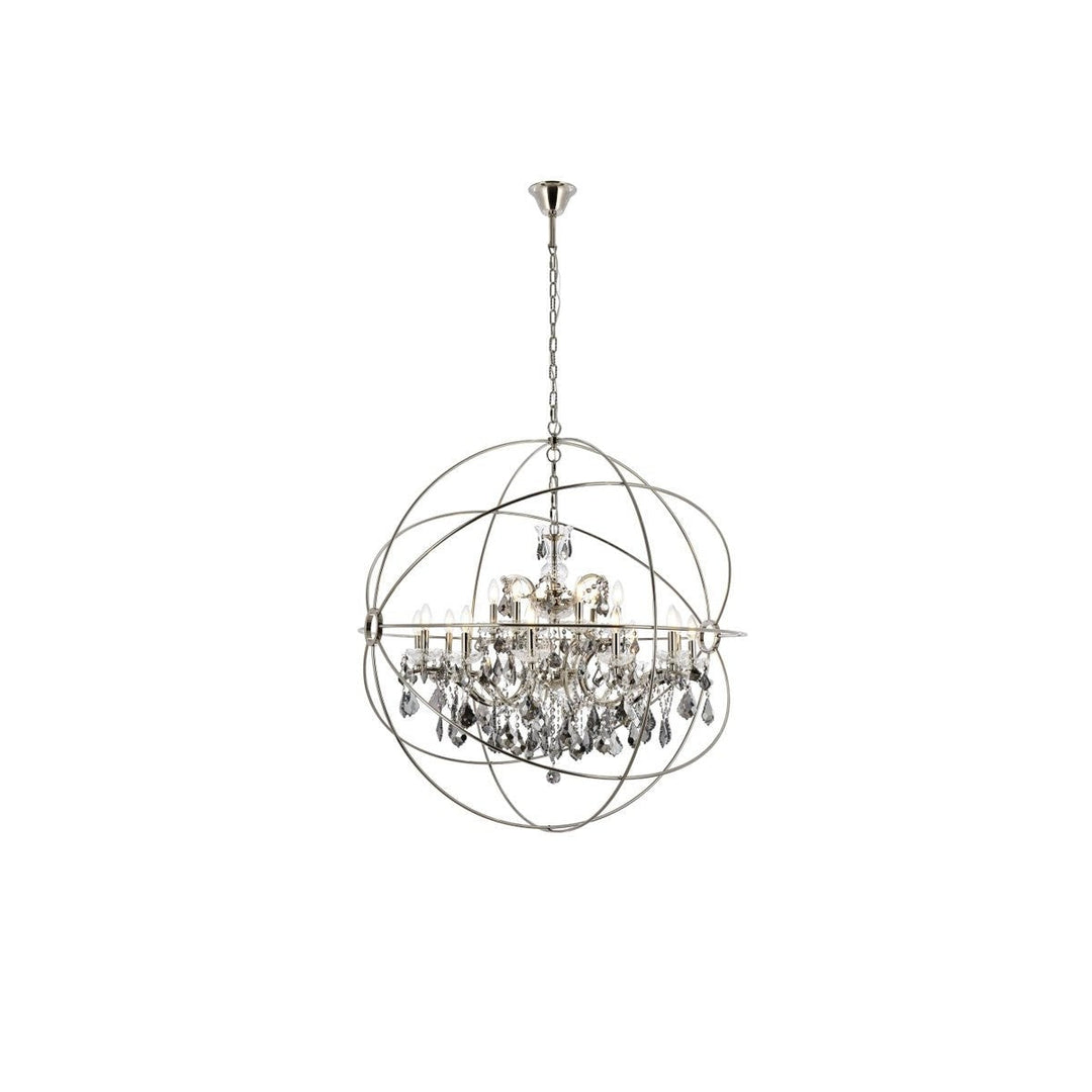 Elegant Geneva 1130G43PN-SS/RC Chandelier Light - Polished Nickel