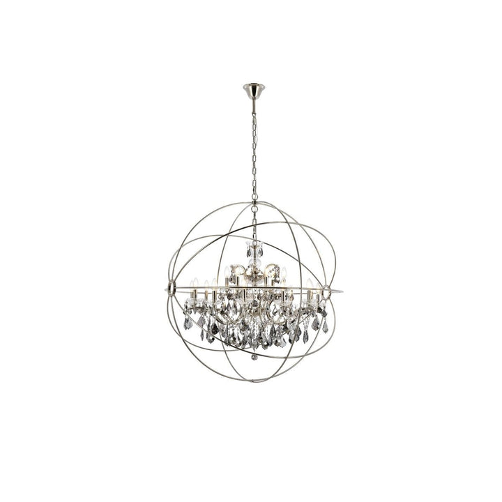 Elegant Geneva 1130G43PN-SS/RC Chandelier Light - Polished Nickel