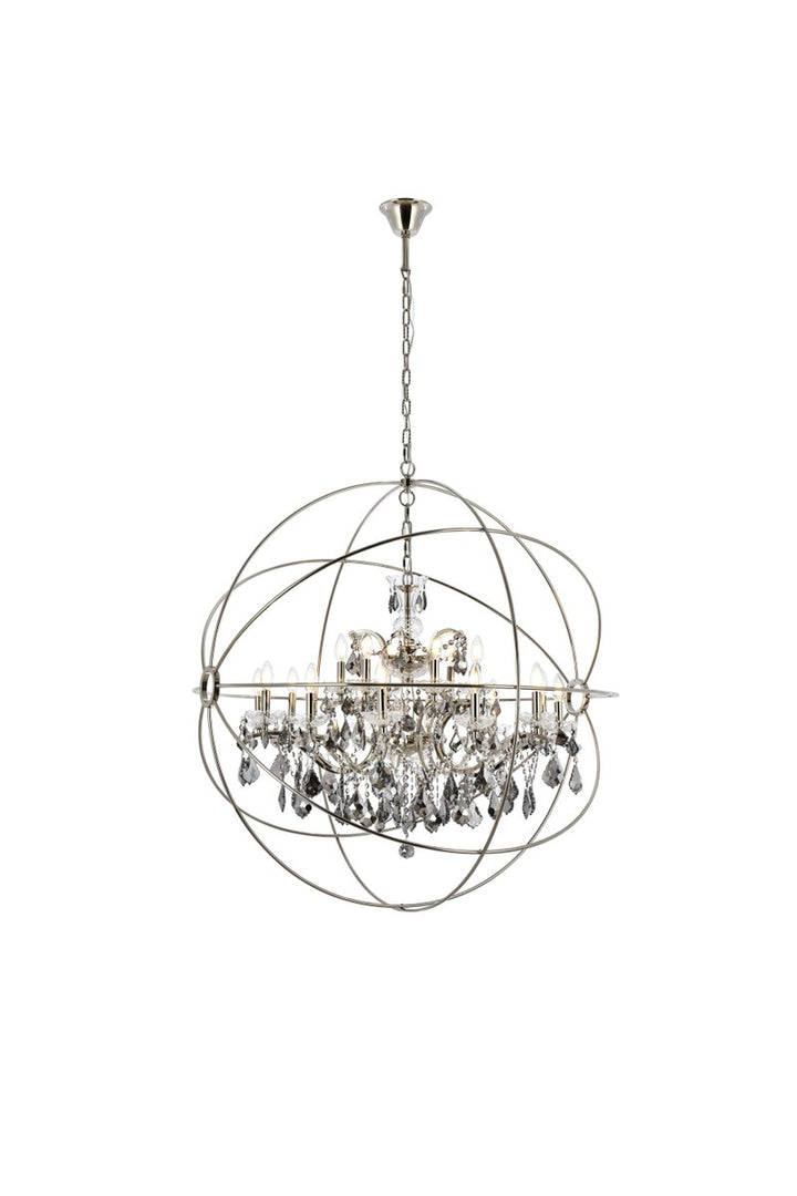 Elegant Geneva 1130G43PN-SS/RC Chandelier Light - Polished Nickel