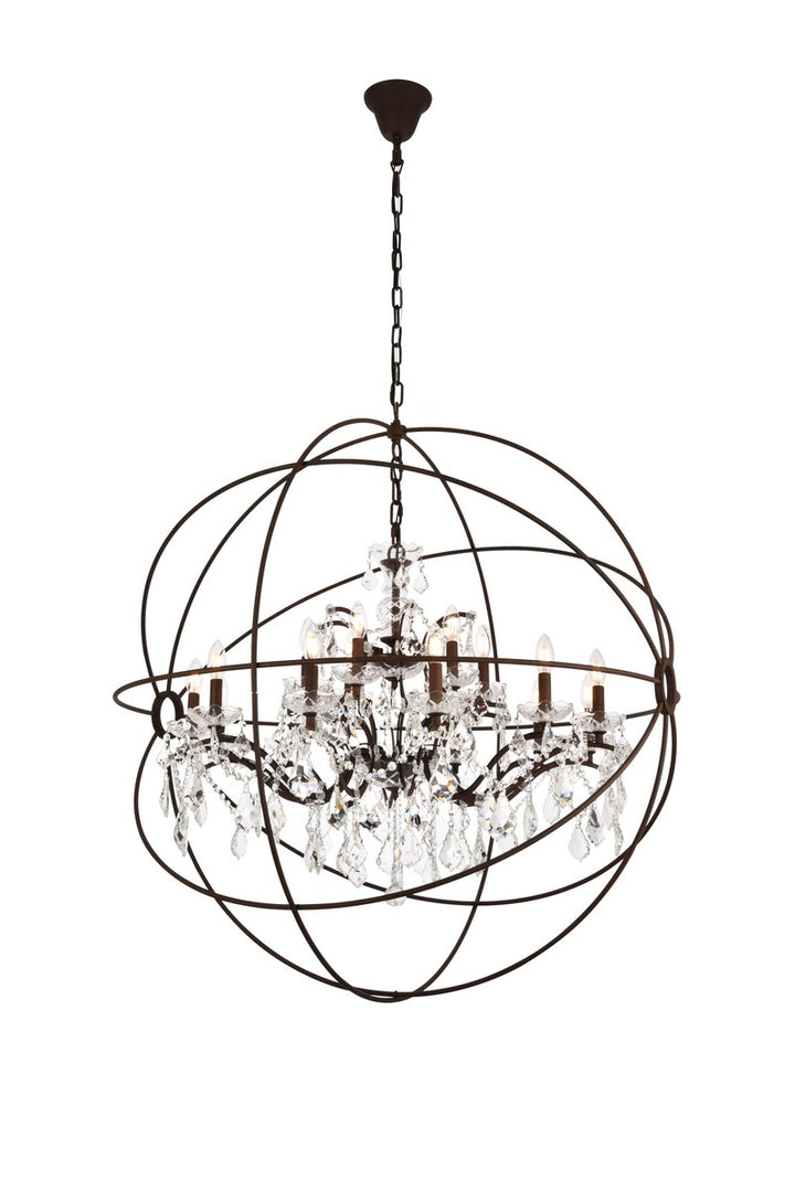 Elegant Geneva 1130G43RI/RC Chandelier Light - Rustic Intent