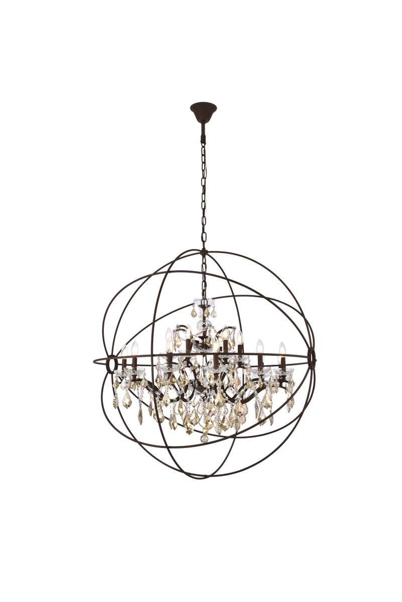 Elegant Geneva 1130G43RI-GT/RC Chandelier Light - Rustic Intent