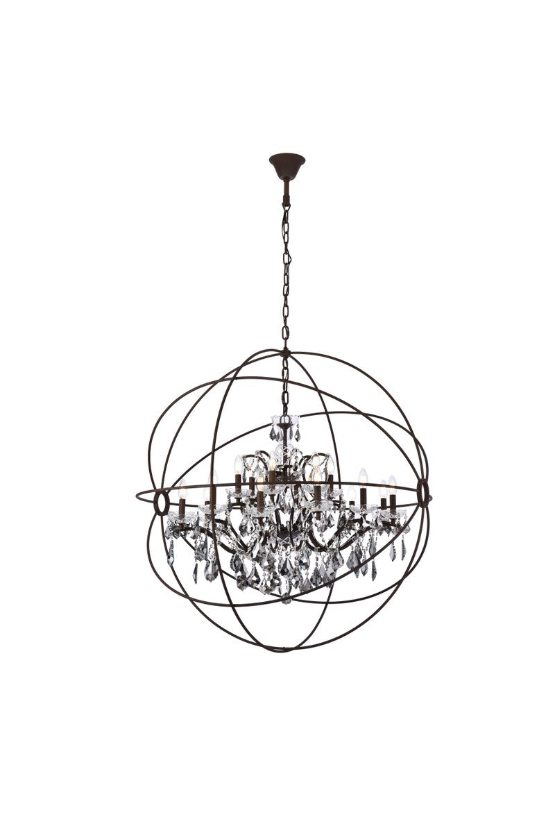 Elegant Geneva 1130G43RI-SS/RC Chandelier Light - Rustic Intent