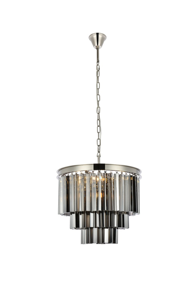 Elegant Sydney 1201D20PN-SS/RC Pendant Light - Polished Nickel