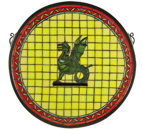 Meyda Tiffany Lighting 65710 Pendragon Window Mirror Multicolored