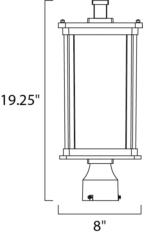 Maxim Lighting 65750FSBZ  Terrace Led E26 Outdoor Bronze