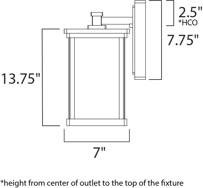 Maxim Lighting 65753FSBZ  Terrace Led E26 Outdoor Bronze