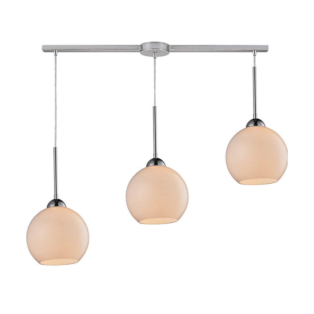 Elk Cassandra 10240/3L-WH Pendant Light - Polished Chrome