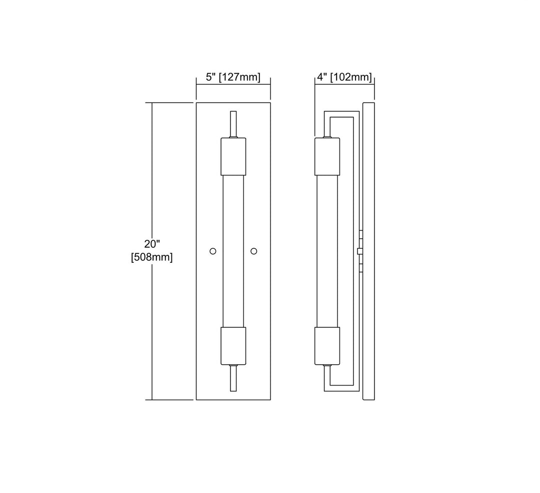 Elk Laboratory 66890/1B Wall Sconce Light - Weathered Zinc