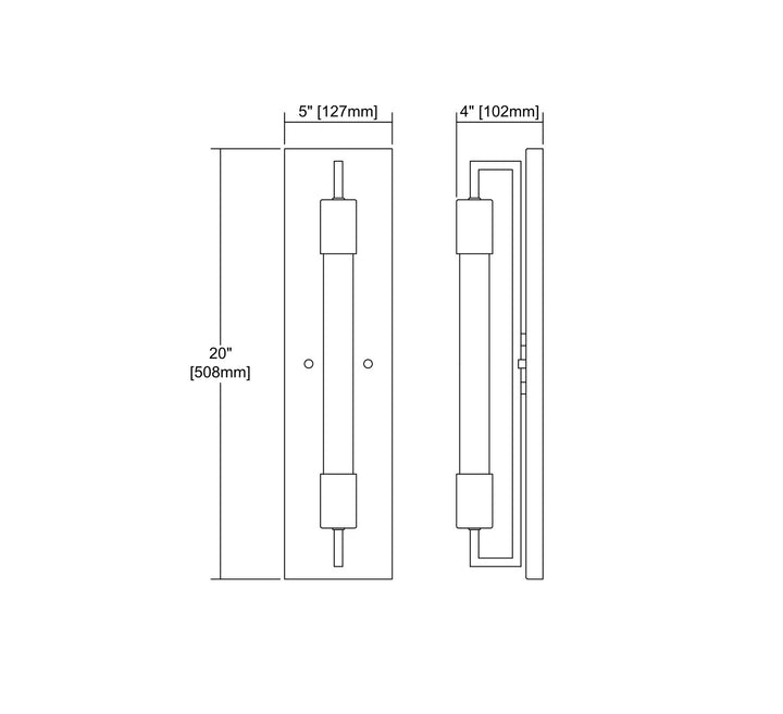 Elk Laboratory 66890/1B Wall Sconce Light - Weathered Zinc