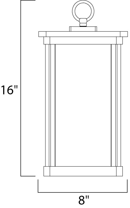 Maxim Lighting 65759FSBZ  Terrace Led E26 Outdoor Bronze