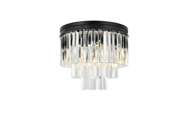 Elegant Sydney 1201F20MB/RC Ceiling Light - Matte Black