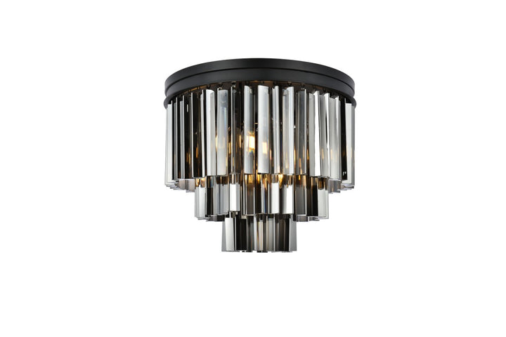 Elegant Sydney 1201F20MB-SS/RC Ceiling Light - Matte Black