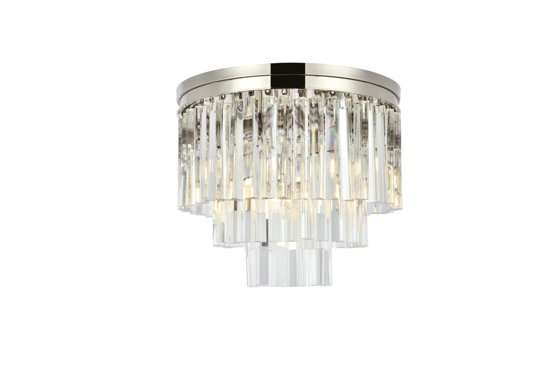 Elegant Sydney 1201F20PN/RC Ceiling Light - Polished Nickel