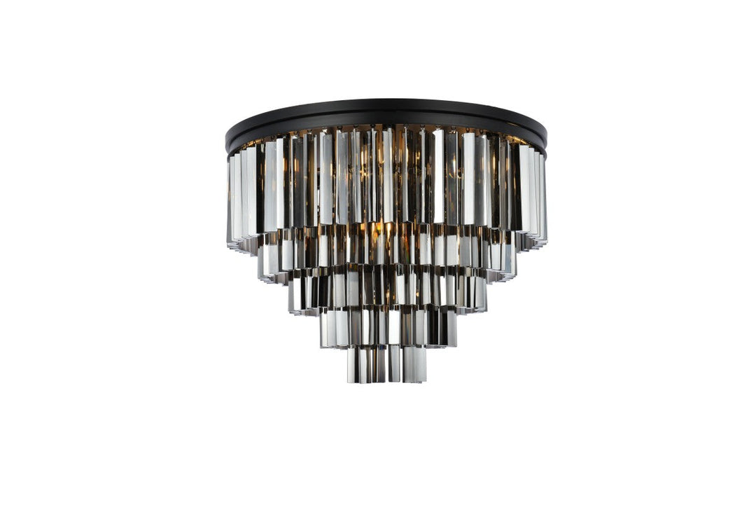 Elegant Sydney 1201F32MB-SS/RC Ceiling Light - Matte Black