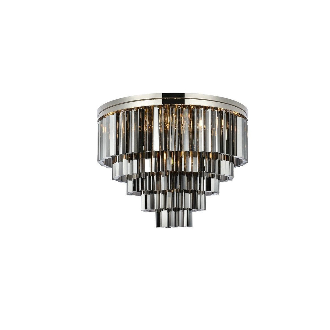 Elegant Sydney 1201F32PN-SS/RC Ceiling Light - Polished Nickel