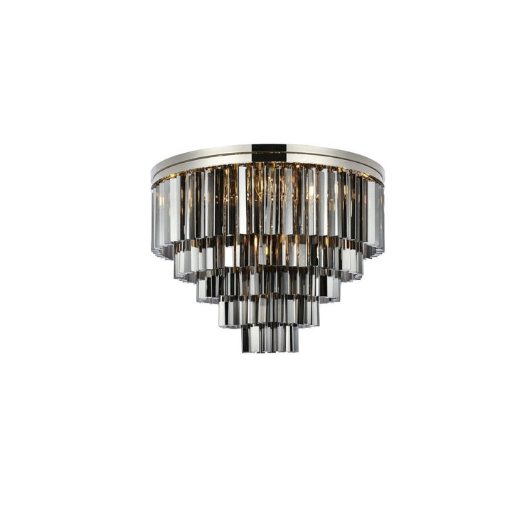 Elegant Sydney 1201F32PN-SS/RC Ceiling Light - Polished Nickel