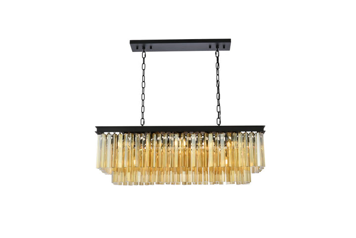 Elegant Sydney 1202D40MB-GT/RC Pendant Light - Matte Black