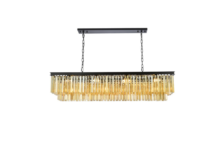 Elegant Sydney 1202D60MB-GT/RC Pendant Light - Matte Black