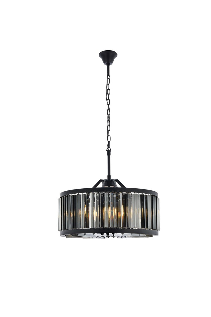 Elegant Chelsea 1203D28MB-SS/RC Pendant Light - Matte Black