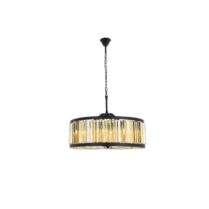 Elegant Chelsea 1203D35MB-GT/RC Chandelier Light - Matte Black