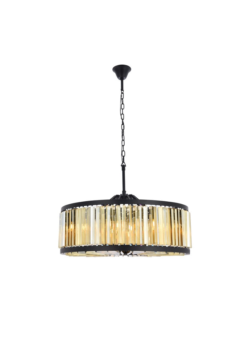 Elegant Chelsea 1203D35MB-GT/RC Chandelier Light - Matte Black