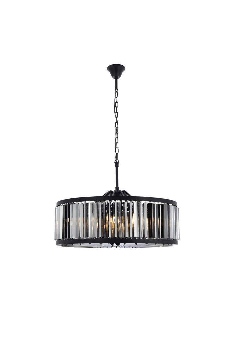 Elegant Chelsea 1203D35MB-SS/RC Chandelier Light - Matte Black