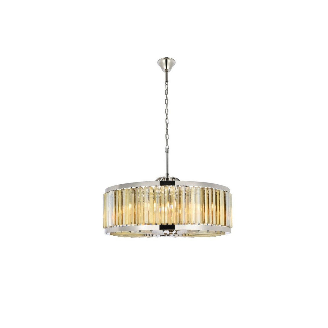 Elegant Chelsea 1203D35PN-GT/RC Chandelier Light - Polished Nickel