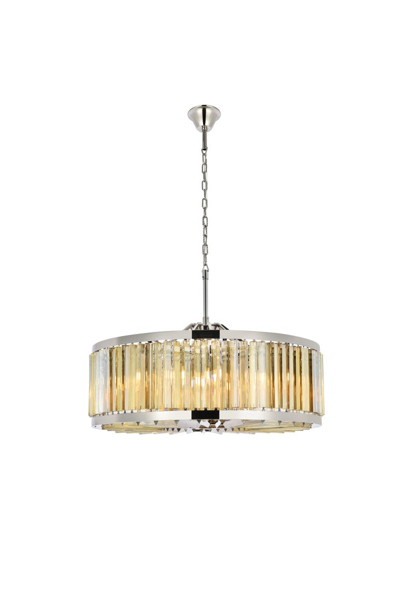 Elegant Chelsea 1203D35PN-GT/RC Chandelier Light - Polished Nickel