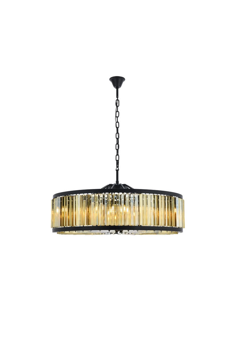 Elegant Chelsea 1203G43MB-GT/RC Pendant Light - Matte Black