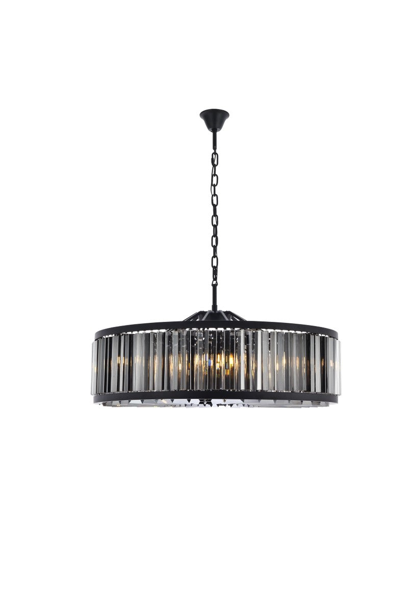 Elegant Chelsea 1203G43MB-SS/RC Pendant Light - Matte Black