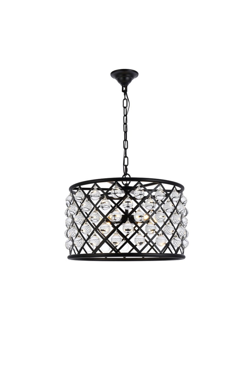 Elegant Madison 1204D20MB/RC Pendant Light - Matte Black