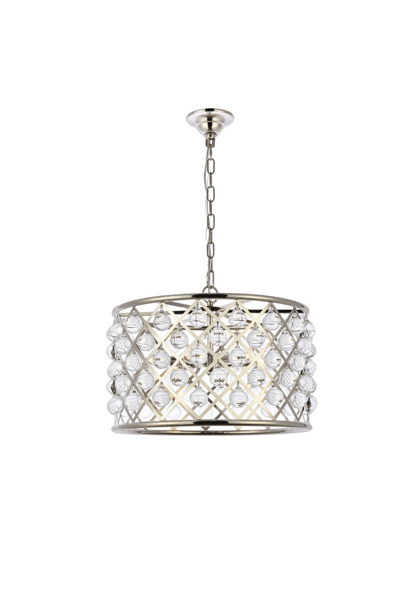 Elegant Madison 1204D20PN/RC Pendant Light - Polished Nickel