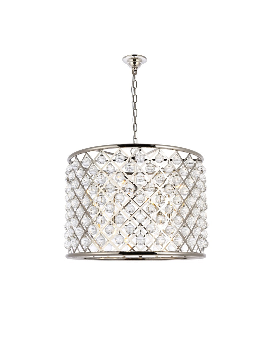 Elegant Madison 1204D27PN/RC Chandelier Light - Polished Nickel