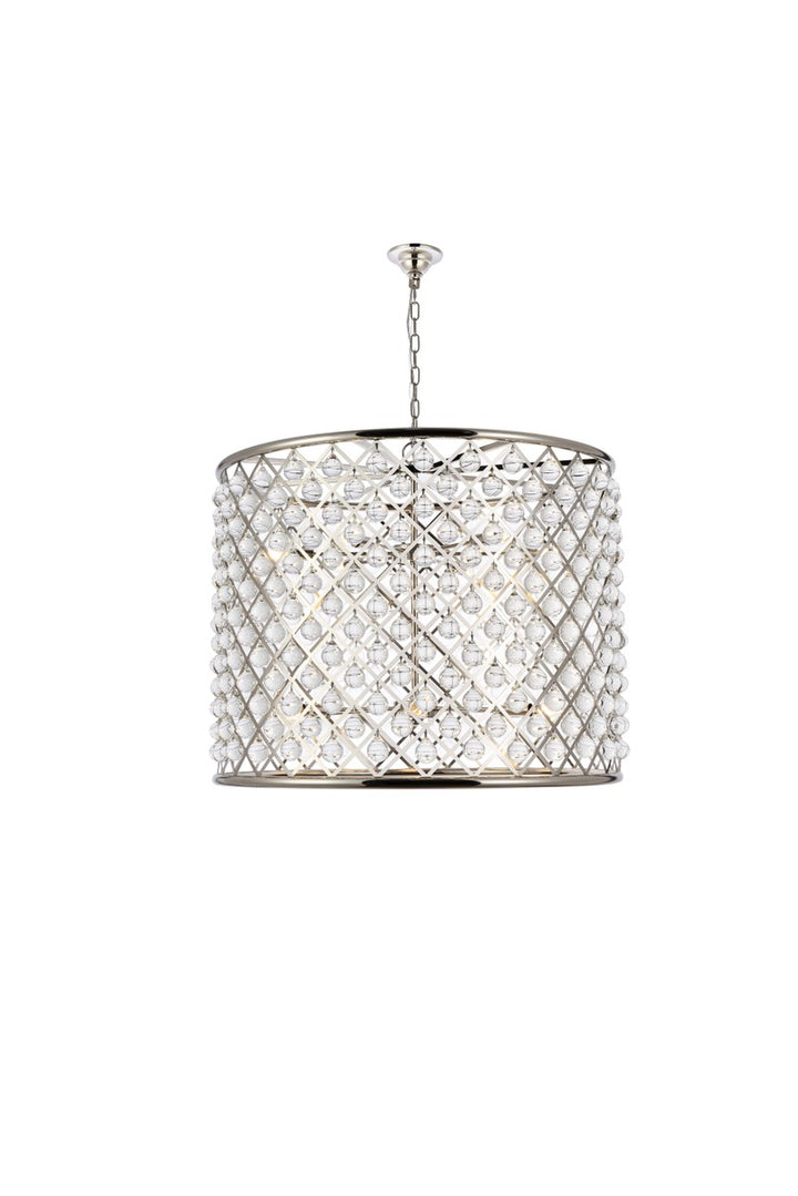 Elegant Madison 1204D35PN/RC Chandelier Light - Polished Nickel