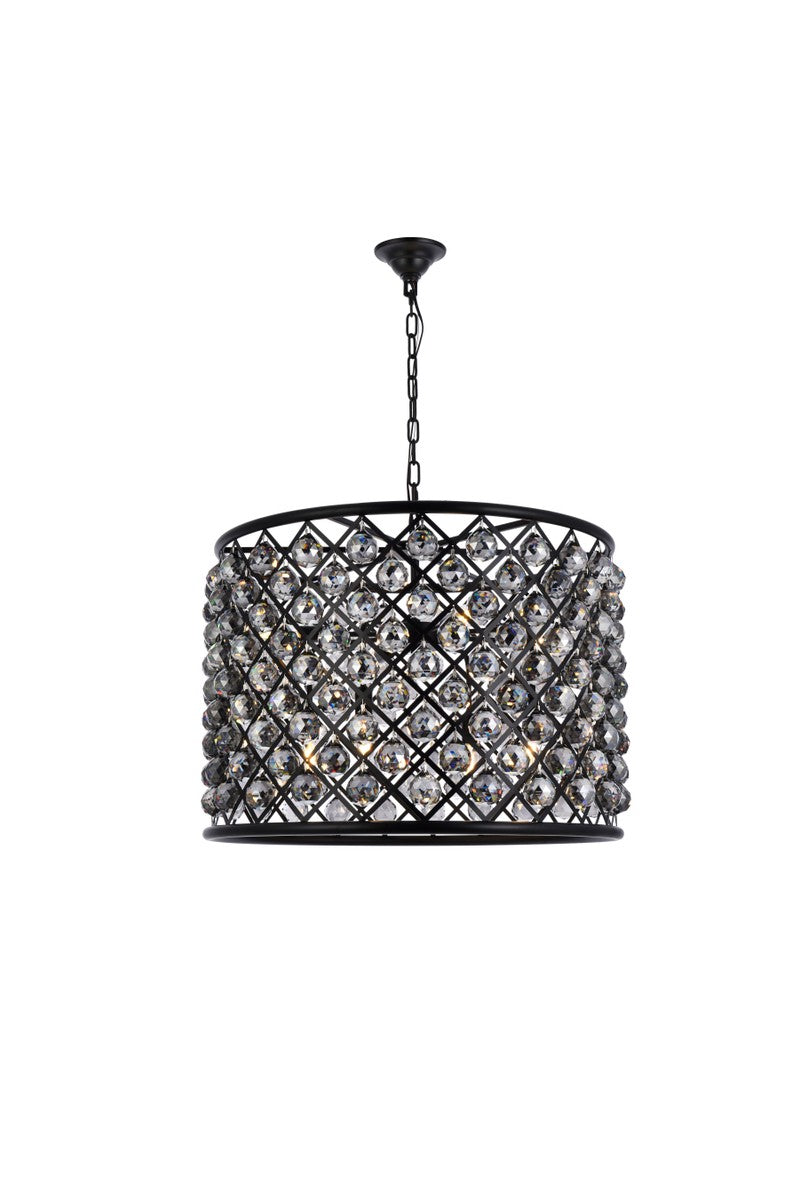 Elegant Madison 1206D27MB-SS/RC Chandelier Light - Matte Black