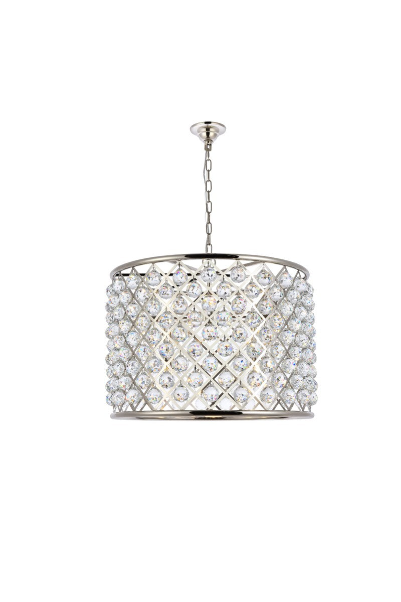 Elegant Madison 1206D27PN/RC Chandelier Light - Polished Nickel