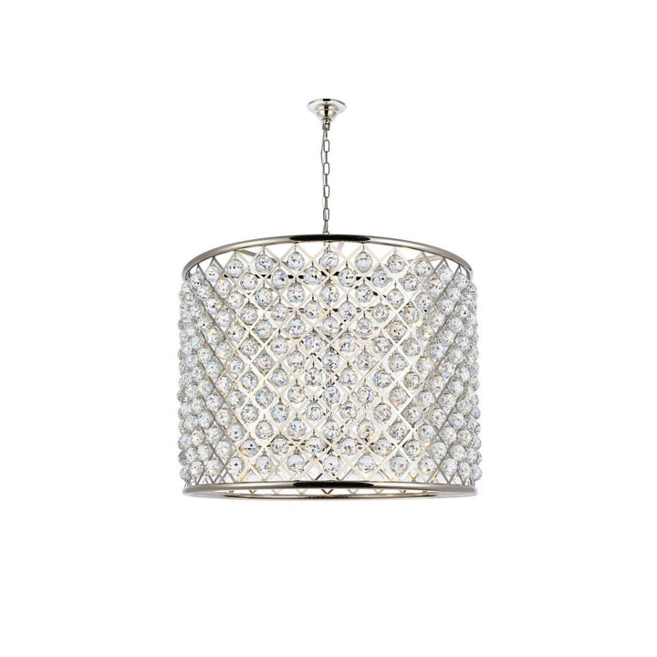 Elegant Madison 1206D35PN/RC Chandelier Light - Polished Nickel