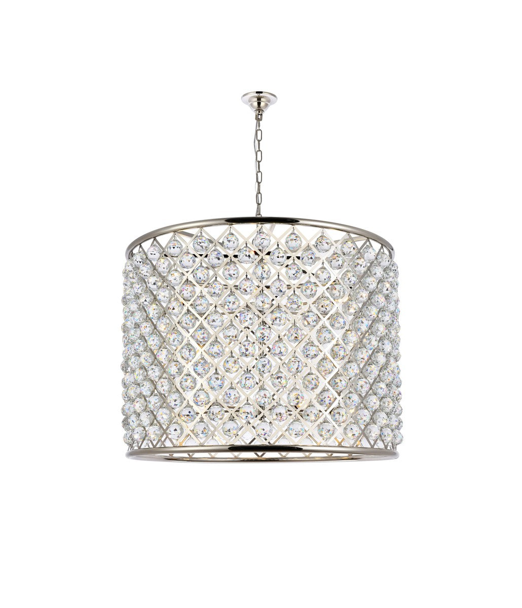 Elegant Madison 1206D35PN/RC Chandelier Light - Polished Nickel