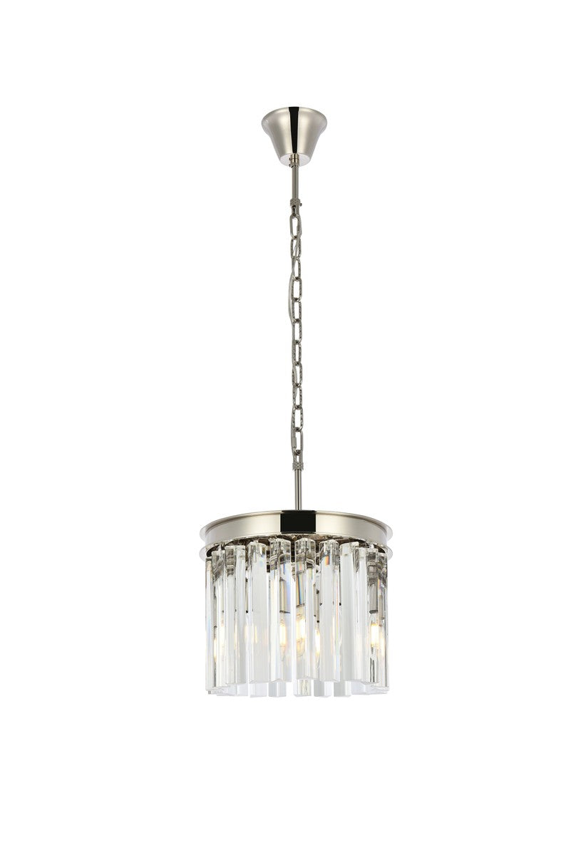 Elegant Sydney 1208D12PN/RC Pendant Light - Polished Nickel