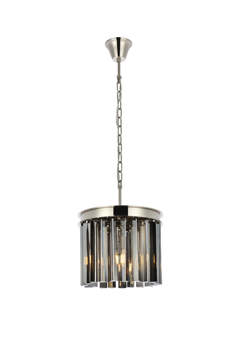 Elegant Sydney 1208D12PN-SS/RC Pendant Light - Polished Nickel