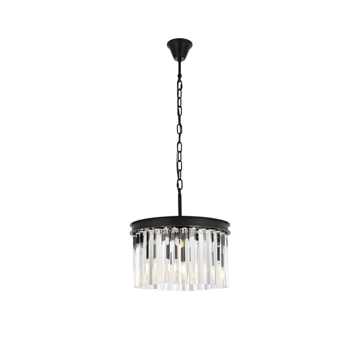 Elegant Sydney 1208D16MB/RC Pendant Light - Matte Black