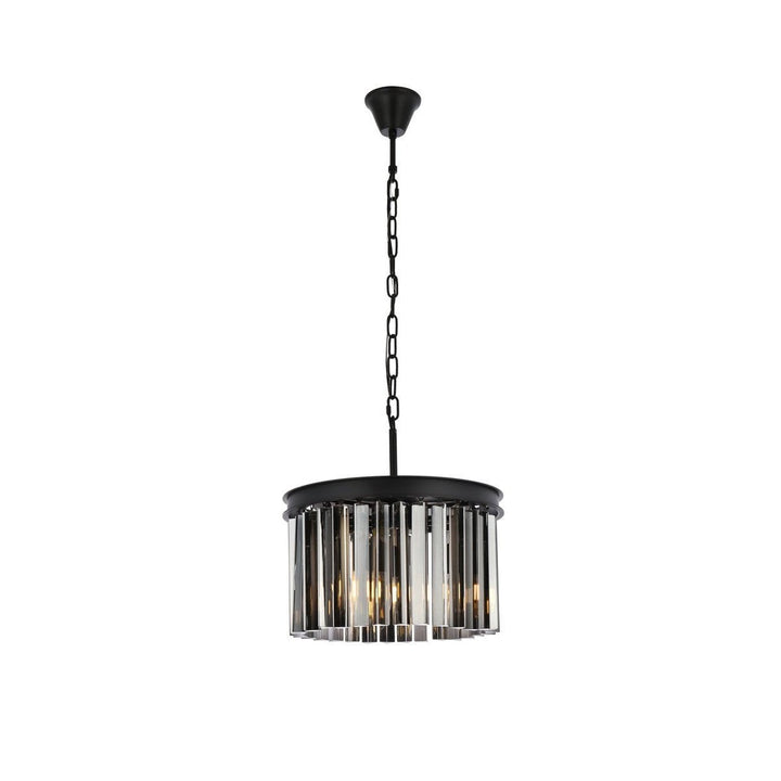 Elegant Sydney 1208D16MB-SS/RC Pendant Light - Matte Black