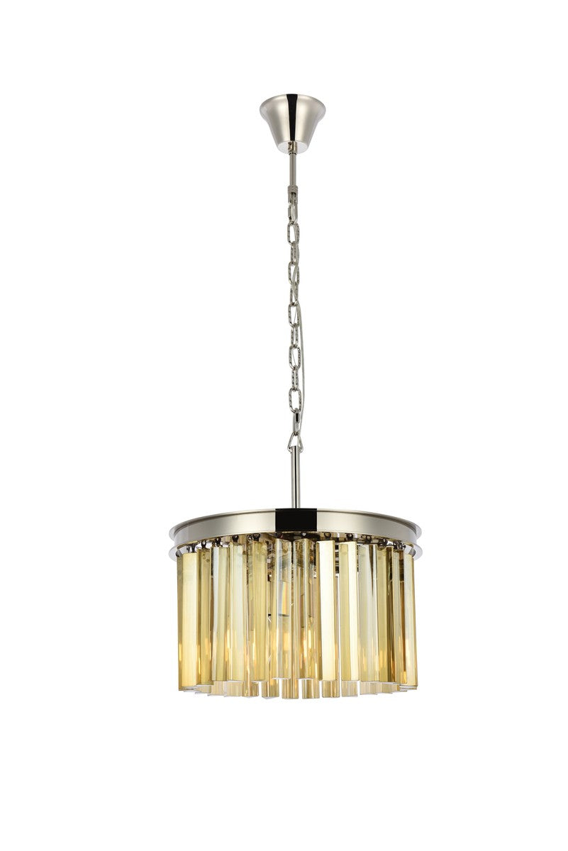 Elegant Sydney 1208D16PN-GT/RC Pendant Light - Polished Nickel