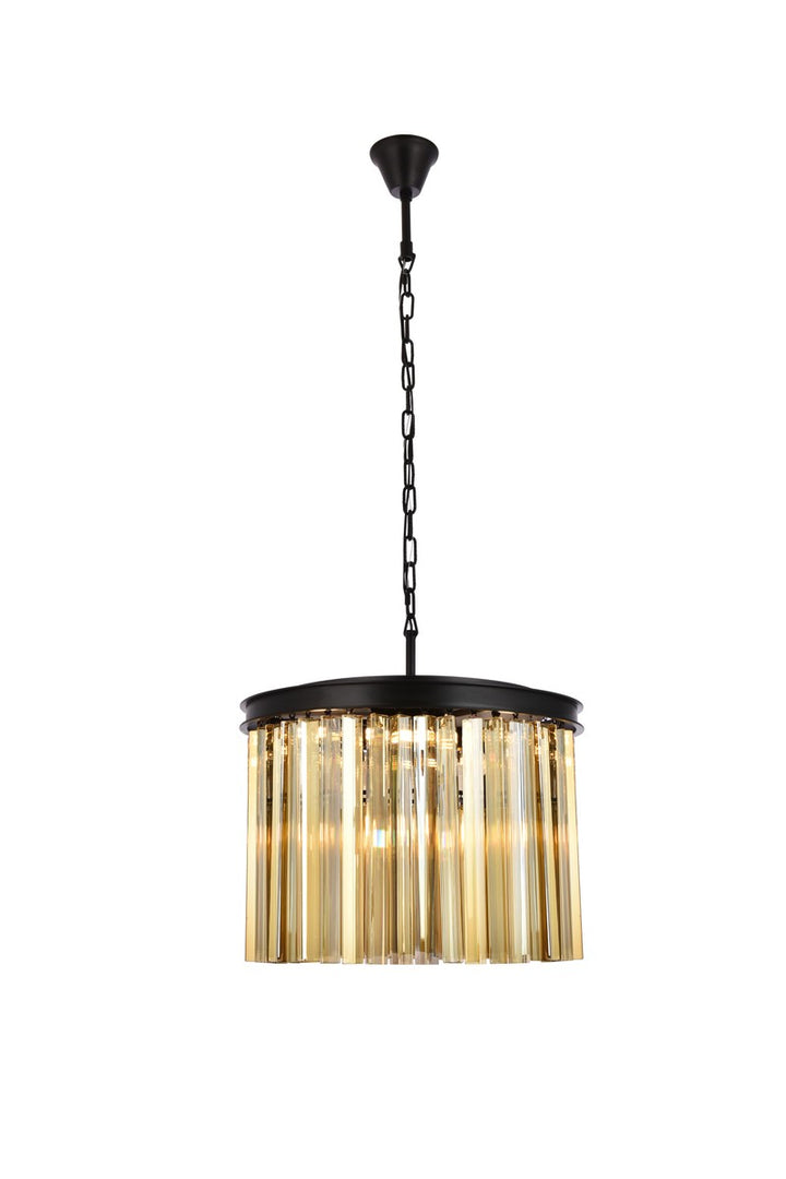 Elegant Sydney 1208D20MB-GT/RC Pendant Light - Matte Black